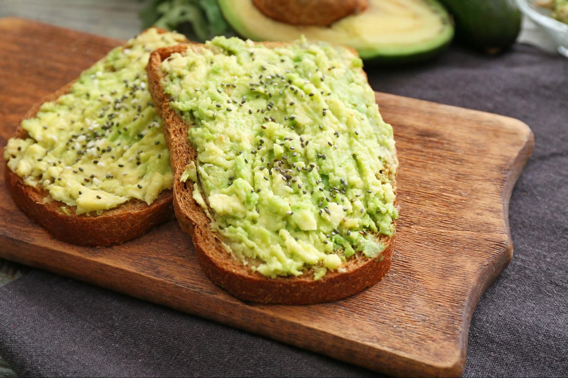 picture of avocado toast which could increase CBD absorption as CBD is a fat-soluble molecule